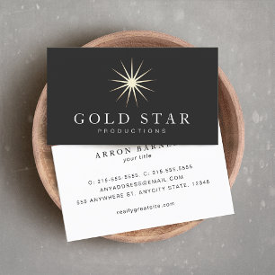 Gold-Star-Logo Visitenkarte