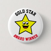 Gold-Star-Lohn Button (Vorderseite)