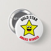 Gold-Star-Lohn Button (Vorne & Hinten)