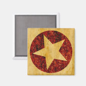 Gold Star Magnet (Vorderseite/Rückseite)