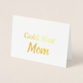 Gold Star Mama Glücklich Muttertag Gold Folienkarte (Vorderseite)