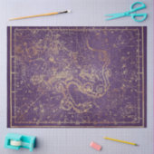 Gold Star Map Design 3 Seidenpapier (Basteln)