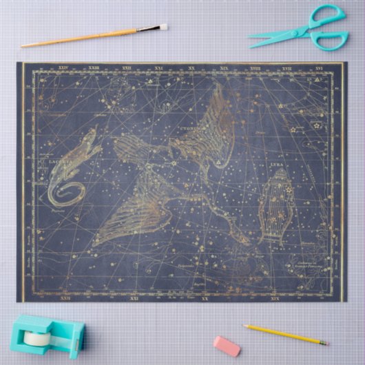 Gold Star Map Series Design 10 Seidenpapier (Basteln)