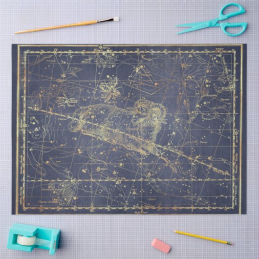 Gold Star Map Series Design 14 Seidenpapier (Basteln)