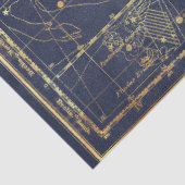 Gold Star Map Series Design 14 Seidenpapier (Ausschnitt)