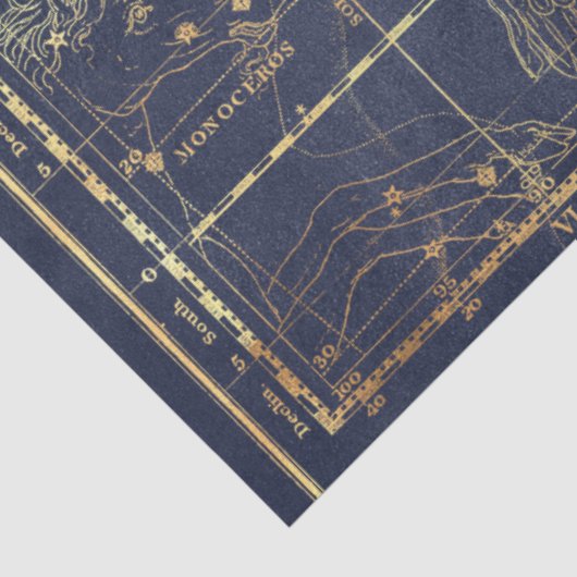 Gold Star Map Series Design 17 Seidenpapier (Ausschnitt)