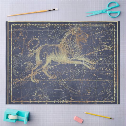 Gold Star Map Series Design 18 Seidenpapier (Basteln)