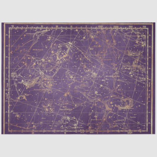 Gold Star Map Series Design 19 Seidenpapier (Vorderseite)