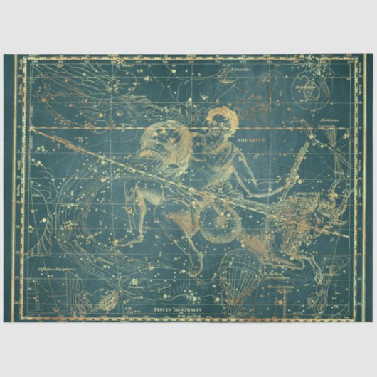 Gold Star Map Series Design 20 Seidenpapier (Vorderseite)