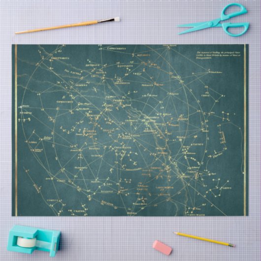 Gold Star Map Series Design 21 Seidenpapier (Basteln)