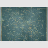 Gold Star Map Series Design 21 Seidenpapier (Vorderseite)