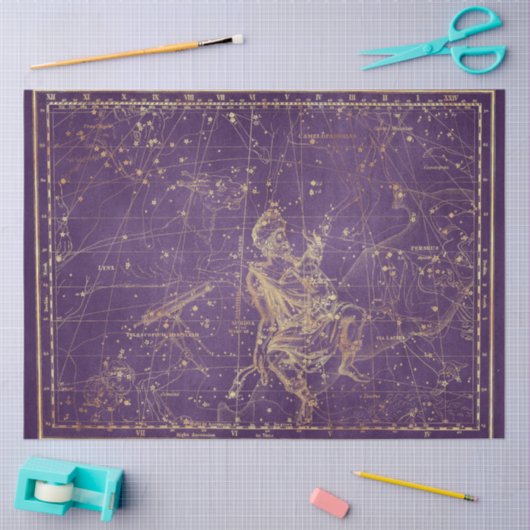 Gold Star Map Series Design 25 Seidenpapier (Basteln)