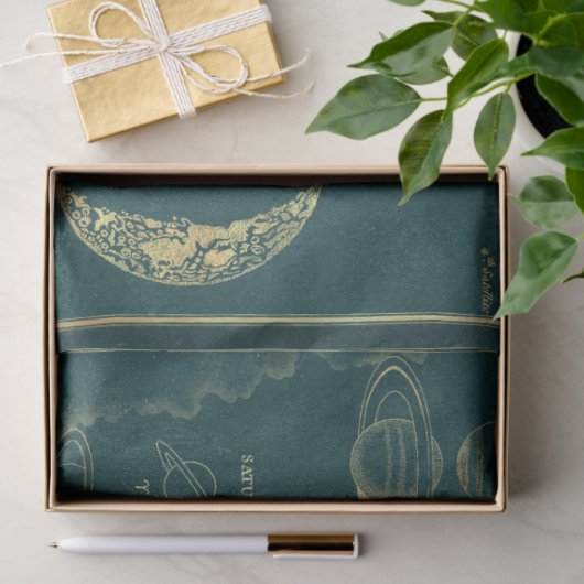 Gold Star Map Series Design 27 Seidenpapier (Geschenk)