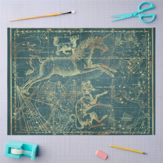 Gold Star Map Series Design 28 Seidenpapier (Basteln)