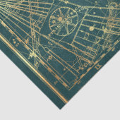 Gold Star Map Series Design 28 Seidenpapier (Ausschnitt)