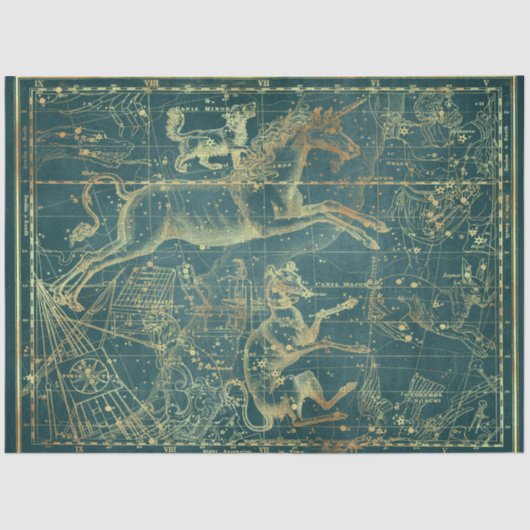 Gold Star Map Series Design 28 Seidenpapier (Vorderseite)