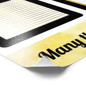 Gold Star Mitarbeiter des Monats Foto Display (Ecke)