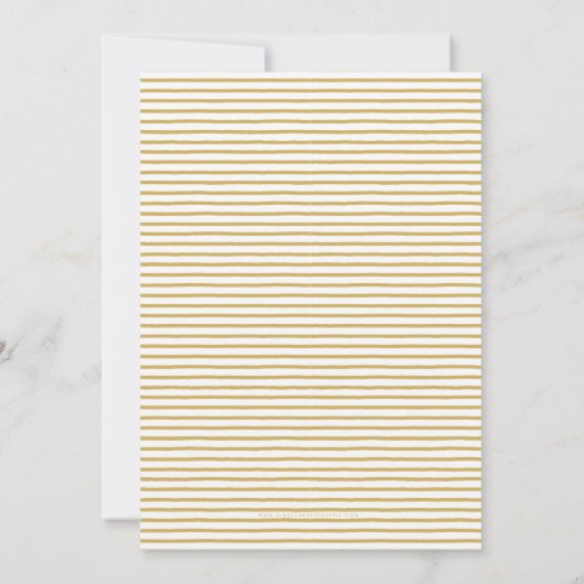 GOLD STAR Moderne Bar Mitzvah Minimalblau Einladung (Rückseite)