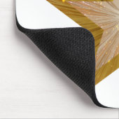 Gold Star Mousepad weiß (Ecke)