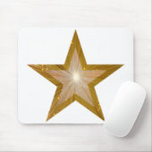 Gold Star Mousepad weiß (Mit Mouse)