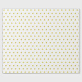 Gold-Star-Muster metallisch stilvoll Geschenkpapier (Flach)
