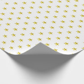 Gold-Star-Muster metallisch stilvoll Geschenkpapier (Ecke)
