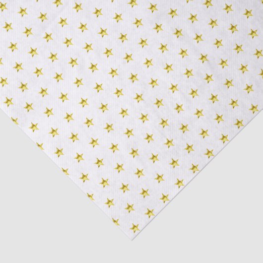 Gold-Star-Muster metallisch stilvoll Seidenpapier (Ausschnitt)