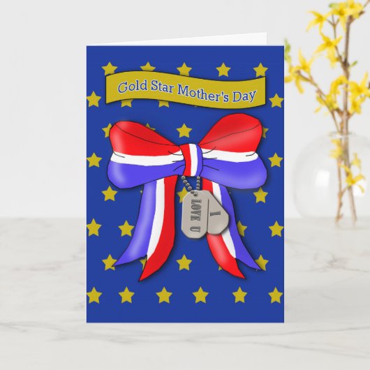 Gold Star Muttertagskarte Karte (Gelbe Blume)