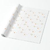 Gold Star Nahtloses Geschenkpapier (Ungerollt)