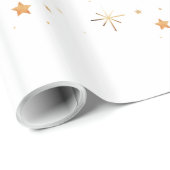 Gold Star Nahtloses Geschenkpapier (Rolleneckpunkt)