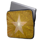 "Gold" Star Neopren Notebook-Ärmel 13" Laptopschutzhülle (Vorderseite Links)