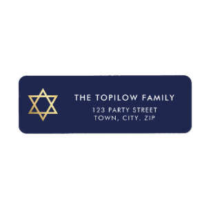GOLD STAR OF DAVID moderne schlichte, einfache Mar