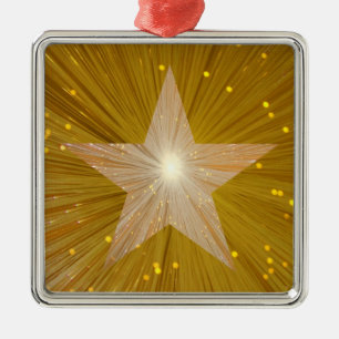 Gold-Star-Ornament Silbernes Ornament
