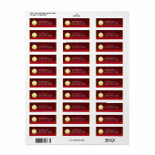 Gold Star Ornament Weihnachtsmarken (Vorne)