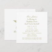 Gold-Star-Party Einladungen (Vorne/Hinten)