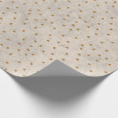 Gold Star Pattern Wrapping Paper Geschenkpapier (Ecke)