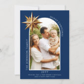 Gold Star Photo Card Feiertagskarte (Vorderseite)