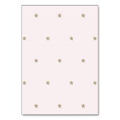 Gold Star & Pink Cloud Tischnummer (Rückseite)