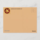 Gold Star Postkarte (Rückseite)