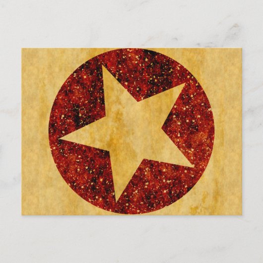 Gold Star Postkarte (Vorderseite)