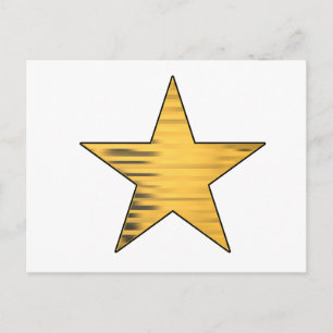 Gold Star Postkarte