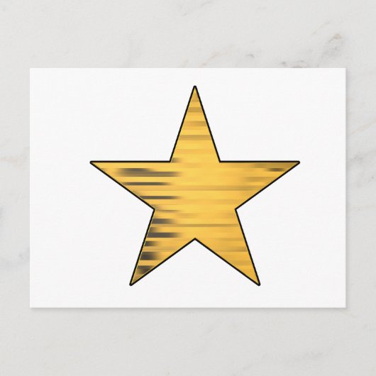 Gold Star Postkarte (Vorderseite)