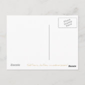 Gold-Star-Postkarte Postkarte (Rückseite)