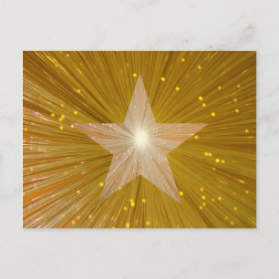 Gold-Star-Postkarte Postkarte