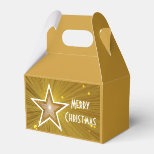 Gold Star Print Frohe Weihnachtsgeschenke Geschenkschachtel