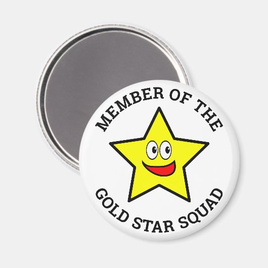 Gold Star Squad Member Magnet (Vorderseite/Rückseite)