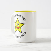 Gold Star Squad Mitglied Zweifarbige Tasse (Vorderseite Links)