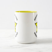 Gold Star Squad Mitglied Zweifarbige Tasse (Mittel)