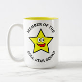 Gold Star Squad Mitglied Zweifarbige Tasse (Links)