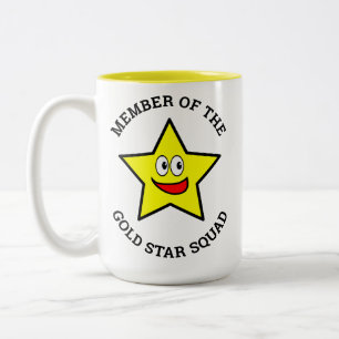 Gold Star Squad Mitglied Zweifarbige Tasse